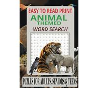Animal Themed Word Search Puzzle Book: Word Searches with Easy to Read Print about Mammals, Amphibians, Reptiles, and More | 6X9 inches, 110 pages | ... Gifts for Vacations, Holidays, and Free Times