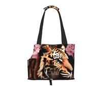 Animal Tiger Leopard Print Rose Flower Print Puppy Carrier Dog Walking Bags Pets Dogs Carrier Bags for Small Dogs and Cat and Rabbit