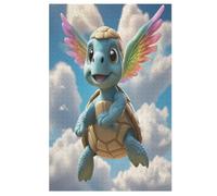 Animal Tortue - Puzzle de madera para adultos 1000 P - Challenge Puzzles - Adultos y niños a partir de 12 años (78 × 53 cm)