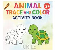 Animal Trace and Color Activity Book: A Fun Tracing and Coloring Book to Learn Letters, Animals & Pencil Control for Kids Ages 3+