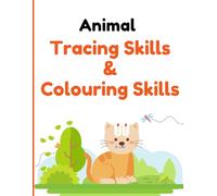 Animal Tracing & Colouring Skills For Kids For 3-7 Years Age