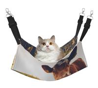 Animal Vaca,Hamaca Colgante para Gatos, Suave, de Doble Cara, para Perros pequeños y Mascotas.,L