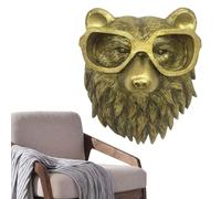Animal Wall Mount Heads, Animal Head Sculpture Wall Art Walls Mounted - Animals Head Sculpture Safe Non Fading - for Bedroom Living Room Hotel Friends and Family Who Love