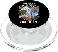 Animal Whisperer On Duty Wildlife Nature Lover PopSockets PopGrip para MagSafe