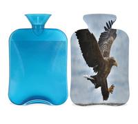 Animal White Tailed Eagle - Botella de agua caliente con tapa, 2 L, bolsa de agua de gran capacidad para noches acogedoras, alivio del dolor, espalda, cuello y hombros