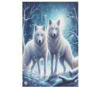 Animal Wolf Puzzle para adultos, 1000 piezas, puzzle de madera, rompecabezas para niños, juego de descompresión, puzzle de juguete (78 x 53 cm)