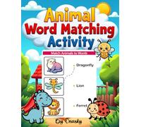 animal word matching activity: Animal Name Matching Book for Preschoolers Ages 2-6: Kindergarten Readiness, Early Reading Skills, Word Recognition ... Silhouette Puzzles • Match Animals to Words)