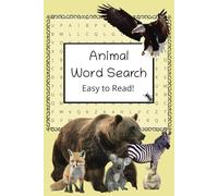 Animal Word Search: 23 word puzzles, 29 pages including solutions, easy to read, comfortable size, 6x9 inches