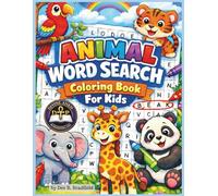 Animal Word Search Coloring Book for Kids: A Fun 2-in-1 Puzzle and Coloring Adventure for Animal Lovers