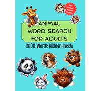 Animal Word Search For Adults: 100 Animal Themed Puzzles |