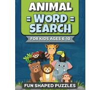 Animal Word Search for Kids Ages 6-10: Shaped Puzzles for Fun & Educational Activity | Bonus Coloring Pages | Gift Ideas for Boys and Girls (Shaped Word Search Puzzles for Kids)