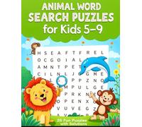 Animal Word Search Puzzle: 25 Fun Word Searches with Solutions