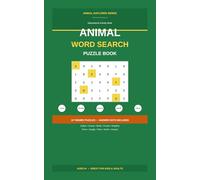 Animal Word Search Puzzle Book: 10 Fun Safari, Ocean, Birds, Forest & More Themed Puzzles for Kids and Adults