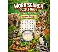 Animal Word Search Puzzle Book: A Calming Collection of Wildlife-Themed Word Searches for Stress Relief and Mental Sharpness