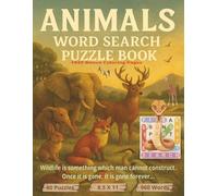 Animal Word Search Puzzle Book: A Complete Animal-Themed Word Search Puzzle Collection with 80 Large Print Puzzles and 960 Unique Words Covering ... Learning, and Brain Training for all ages...