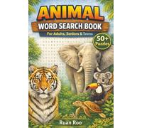 Animal Word Search Puzzle Book: Easy to Read Print about Animals, Wildlife, Mammals, Birds, Ocean Life and More | 6x9 inches, 110 pages | 50+ Puzzles ... Gift for Vacations, Holidays and Free Times