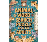Animal Word Search Puzzle Book for Adults: Practical Activity Companion for Ages 6-8 Years with Pet and Wildlife and Fresh Pages