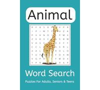 Animal Word Search Puzzle Book: Word Searches with Easy to Read Print about animals, creatures, bugs, and More ‖ 6x9 inches, 110 pages ‖ 50+ Puzzles... Gift for Vacations, Holiday, and Fun!