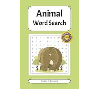 Animal Word Search Puzzle Book: Word Searches with Easy to Read Print about Animals, Nature, Environment and More | 6x9 inches, 110 pages | 50+ Puzzles ... Gift for Vacations and Holidays