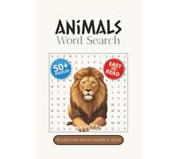 Animal Word Search Puzzle Book: Word Searches with Easy to Read Print about Animals, Water Animals, Farm Animals and more | 6x9 inches, 110 pages | ... Gift for Vacations, Holidays and Free Times