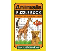 Animal Word Search Puzzle Book: Word Searches with Easy to Read Print about, Animals, Wild Life, Fauna and More |6x9 inches, 110 pages| 50+ Puzzles ... Gift, for vacation, Holidays and Free Time.