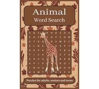 Animal Word Search Puzzle Book: Word Searches with Easy-to-Read Print about Animals, Wildlife, Pets and More | 6×9 inches, 110 pages | 50+ Puzzles | ... for the Holiday Season, Vacations & Free Time