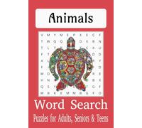 Animal Word search puzzle book: Word searches with easy to read print about birds, nature, wilderness and more. 6x9 inch 110 pages, 50+ puzzles… gift for vacations, holidays and spare times.