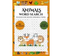 Animal Word Search Puzzle - Designed For Fun & Engagement Of The Brain: A Perfect Puzzle Designed For Adults And Teens