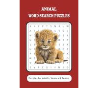 Animal Word Search Puzzles: Over 50 Puzzles | 6x9 inches | 110 pages... A Gift for Holidays, Vacations, and Relaxation