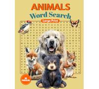 Animal Word Search Puzzles: Word Search Puzzles With Easy to Read Print about Wildlife, Domestic, Aquatic Animals and More Animals │ 8.5x11 inches, 50 ... │ Gift for Vacation, Holidays and Relaxation