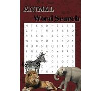 Animal Word Search: Word Search with Easy to Read Print about Animlas | 6x9 inches, 110 pages | 50+ Puzzles|