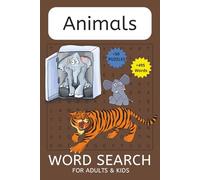 Animal Word Search: Word Searches with Easy-to-Read Print about Animals, Birds, Zoo and More | 6x9 inches, 110 pages | 50+ Puzzles ... Gift for Vacations, Holidays and Free Times