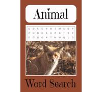 Animal Word Search: Word Searches with easy-to-read print about Forest, Ocean, Farm Animals and more | 6x9 inches, 110 pages | 50+ puzzles ... gifts for vacation, traveling, camping and more.