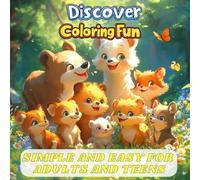 Animal World: Coloring Book for Adults and Kids, Bold and Easy Designs for Relaxation(Bold & Easy Coloring)