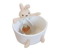 Animal Woven Storage Bin - Funny Cute Basket Organizer, Decorative Container | Storage Basket For Book Snack Tool Organization Home Bedroom Living Room Bathroom Laundry Nursery, Handmade Wicker Style