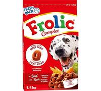 Animalerie Frolic - Lote de 3 Pienso Bovino con Zanahorias y Cereales para Perros (1,5 kg)