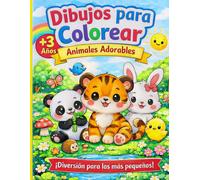 Animales Adorables |Libro para colorear|: Dibujos sencillos y grandes de animales para niños de todas las edades (Aprender Creando para Niños)
