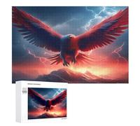 Animales Águila 1000 piezas, puzles premium para adultos y niños, rompecabezas de madera, divertidos y educativos, regalo perfecto (75 x 50 cm)