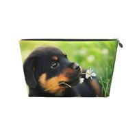 Animales Animales Lindo Perro Cachorro Rottweiler, Bolsa de artículos de tocador Bolsa de Maquillaje Bolsa de cosméticos Bolsa de artículos de tocador de Viaje portátil