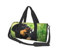 Animales Animales Lindo Perro Cachorro Rottweiler, Bolsa de Viaje de Gran Capacidad, Bolso Redondo, Bolsa de Viaje Deportiva, Bolsa de Mano, Bolsa de Fitness