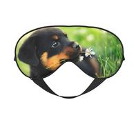 Animales Animales Lindo Perro Cachorro Rottweiler, Cubreojos completos Antifaz bloqueador de luz Antifaz para dormir Antifaz suave con los ojos vendados Noche