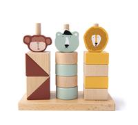 Animales apilables de madera: mono, oso polar y león – personalizable | Trixie – Láser