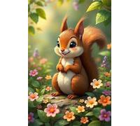 Animales Ardillas Puzzle de 700 Piezas para Adultos, Rompecabezas Adultos 700 Piezas Flores Incluye Póster, Entretenimiento Educativo, Juego de Habilidad para Toda La Familia, Medidas:52x38cm