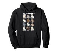 Animales Árticos Lindo Gráfico De Vida Silvestre Oso Polar Sudadera con Capucha