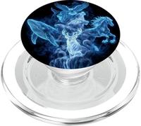 Animales Ballena Águila Caballo Lobo Azul Mundo PopSockets PopGrip para MagSafe
