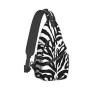 Animales Bolso Bandolera Deportes Cebra en Blanco y Negro Bolso de Pecho Unisex Mujeres Hombre Moda Mochilas de Hombro Viaje