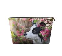 Animales Border Collie Lindo Perro Pet, Bolsa de Maquillaje Bolsa de cosméticos Bolsa de artículos de tocador de Viaje portátil Bolsa de artículos de tocador