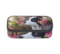 Animales Border Collie Lindo Perro Pet, Estuche para lápices, Estuche para lápices Estuche para lápices de Gran Capacidad Estuche para cosméticos