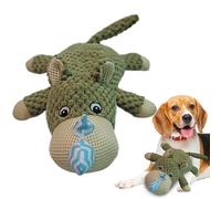 Animales chirriantes para perros - Juguetes de peluche con forma de animal con sonido | Juguetes para mascotas rellenos de algodón PP para limpiar los dientes del perro para camping, hogar, salida,