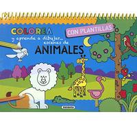 Animales (Colorea y aprende a dibujar con plantillas)